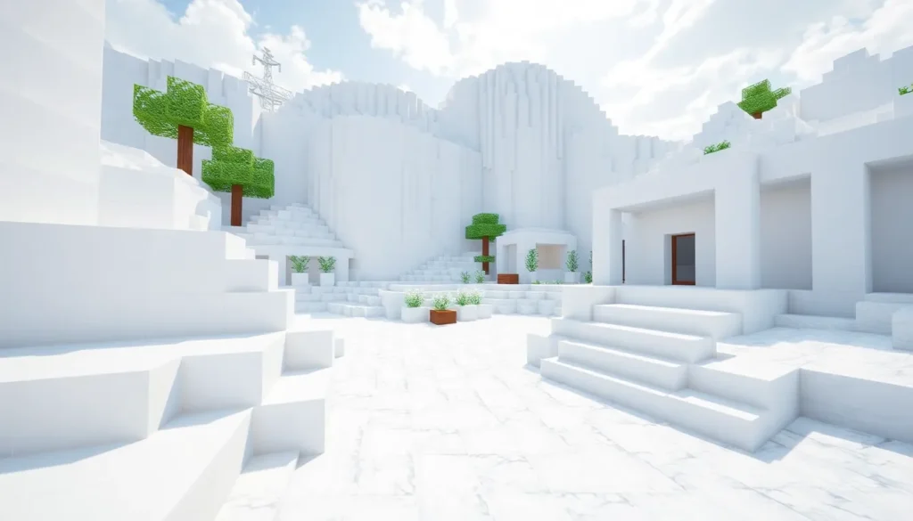 minecraft white blocks