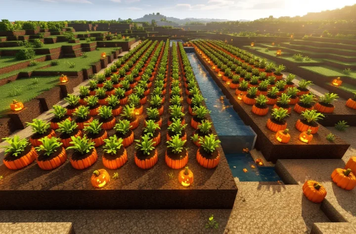 pumpkin farm minecraft